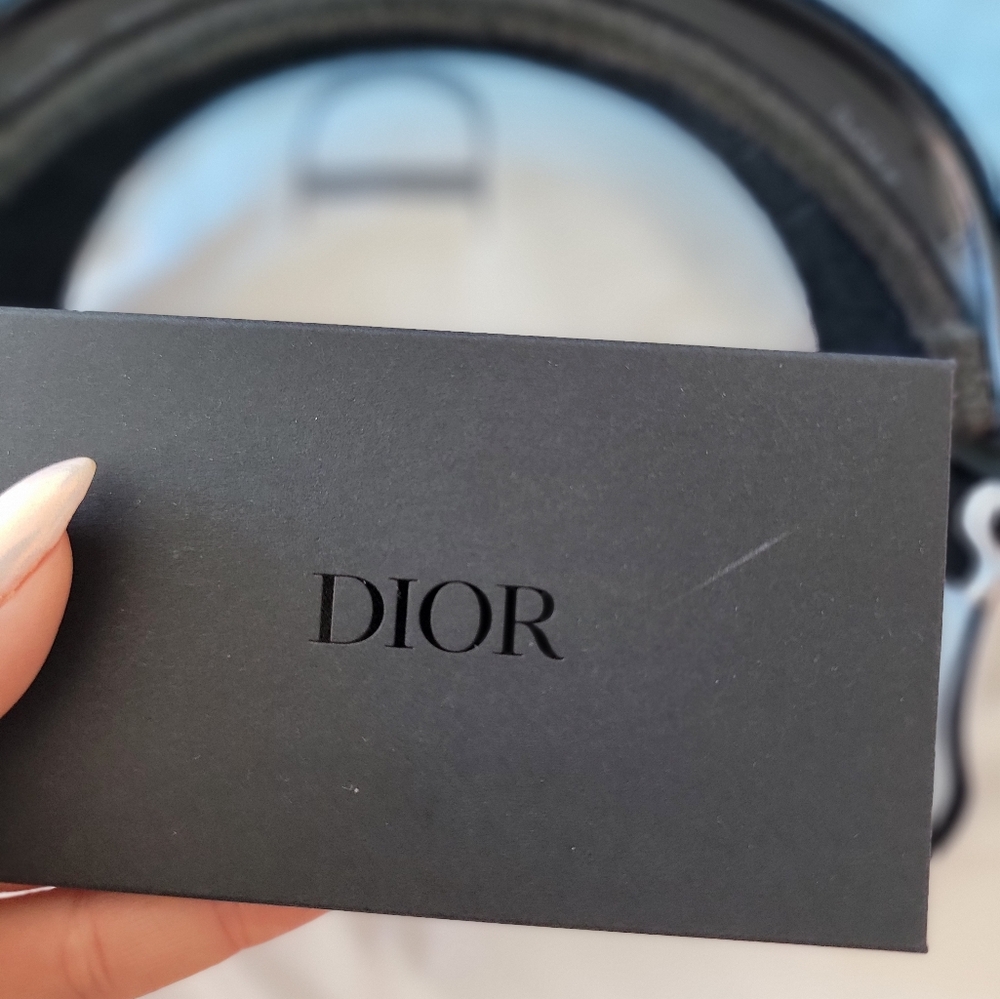 Dior J'Adior Blue Visor with White Logo Strap - Picture 7 of 10